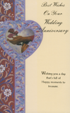Ethnic greeting card for black wedding anniversary
