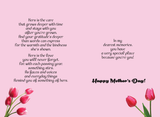 Mothers Day Card Insert